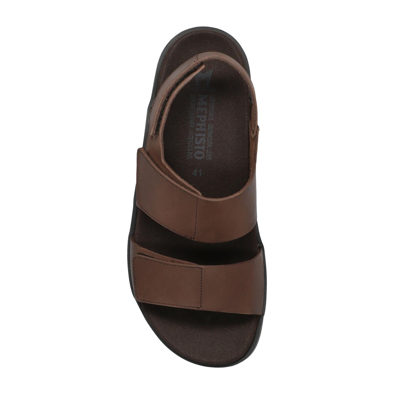 sandales homme modèle Gautier Brun foncé - Mephisto
